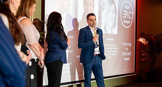 Elevion Group gewinnt zweiten Platz beim EACT Award 2024 für internationales Cash-Pooling-Projekt.