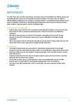 Elevion Group Gifts Policy_One Pager