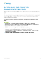 Elevion Group Anti Corruption Policy _One Pager