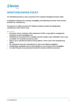 Elevion Group Whistleblowing Policy_One Pager